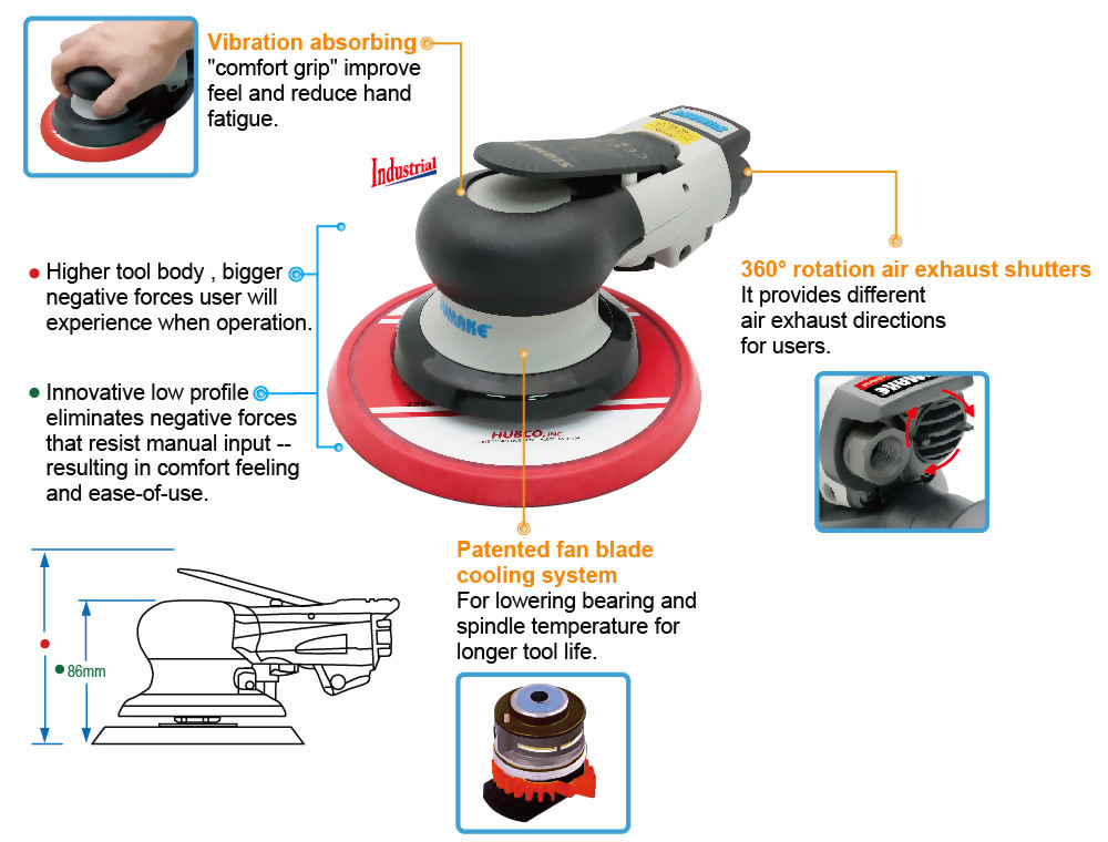 Low profile on sale orbital sander